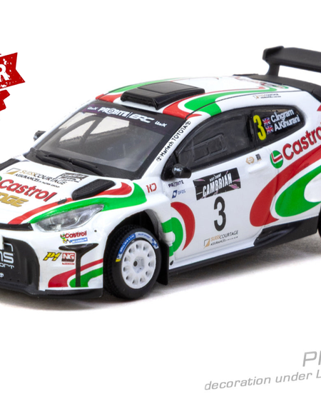 (Pre-order) Tarmac Works 1/64 Toyota GR Yaris Rally2 British Rally Champion 2024