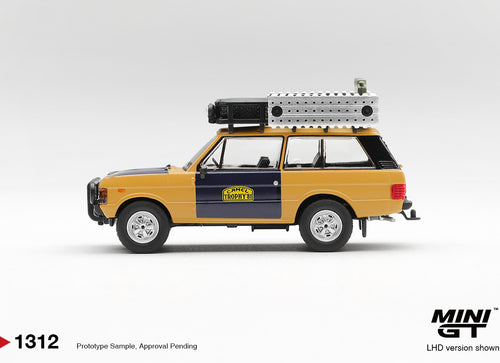 Load image into Gallery viewer, (Pre-order) Mini GT #1312 Range Rover 1981 Camel Trophy Sumatra H.Fischer W.Bays
