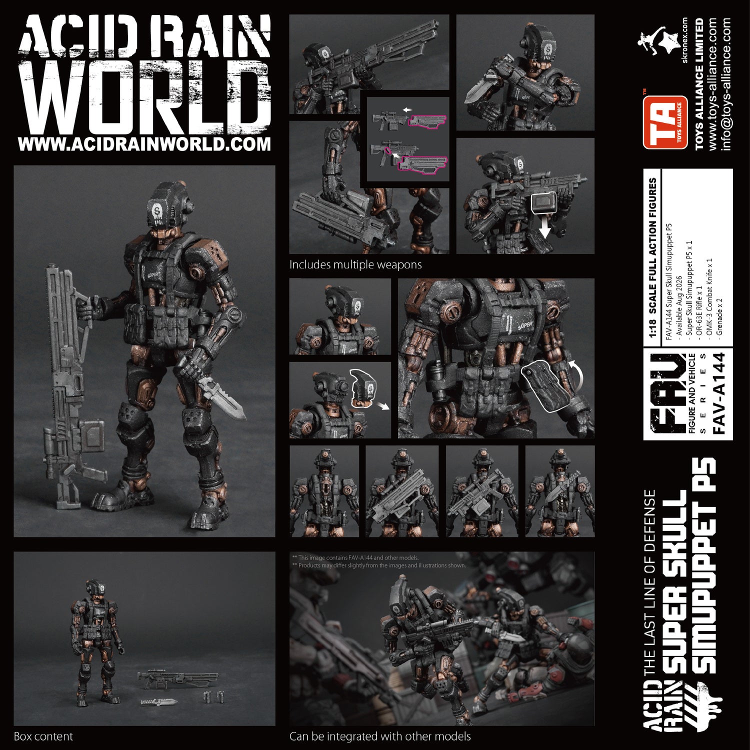 (Pre-order) Toys Alliance FAV-A144 Super Skull Simupuppet P5 Acid Rain Figurine