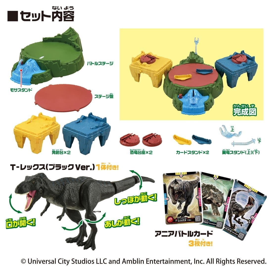 Takara Tomy Ania Jurassic World Dino Attack Battle Stage Set