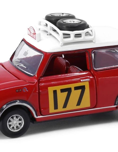 Load image into Gallery viewer, TINY Hong Kong #177 Mini Cooper Rally Red Mk1 Scale 1:50 Diecast Mini  Car
