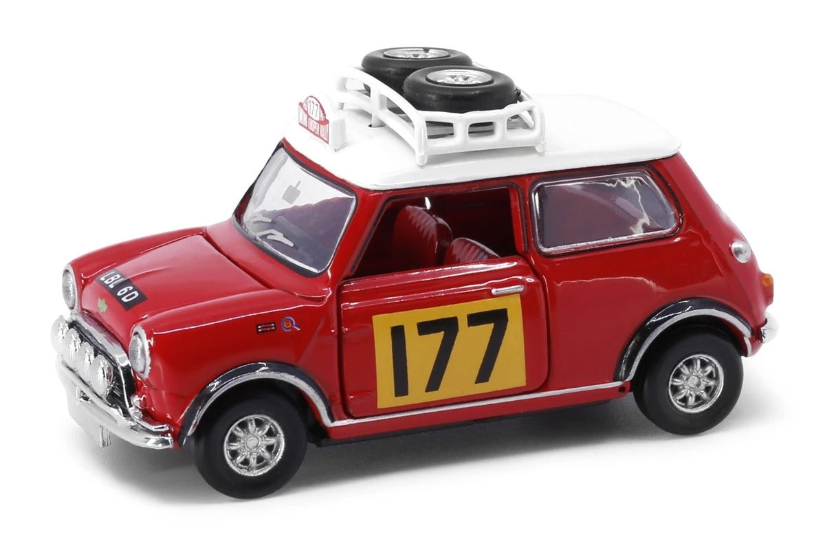 TINY Hong Kong #177 Mini Cooper Rally Red Mk1 Scale 1:50 Diecast Mini  Car