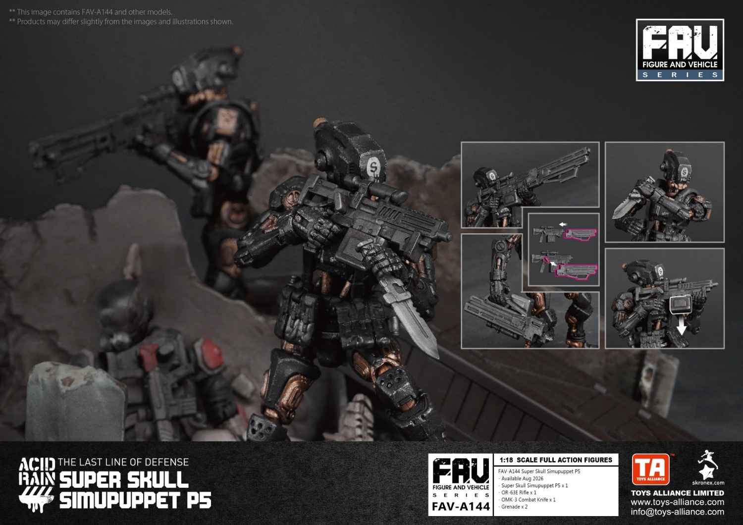 (Pre-order) Toys Alliance FAV-A144 Super Skull Simupuppet P5 Acid Rain Figurine