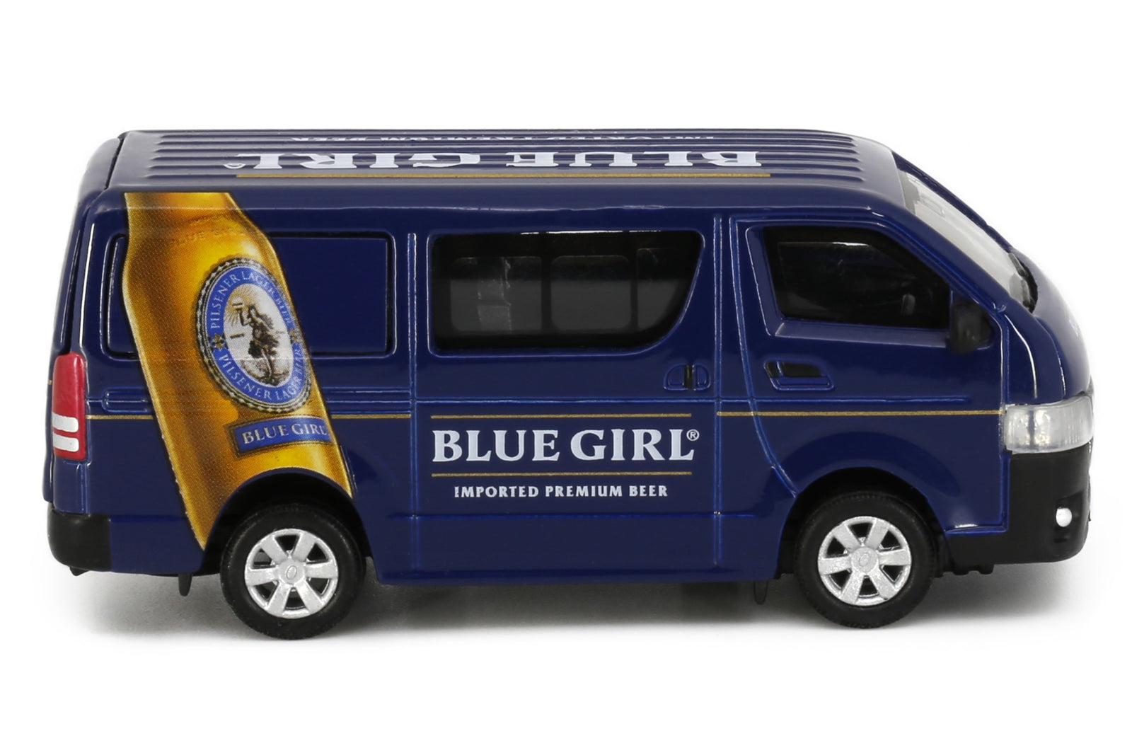 Tiny City Die-cast Model Car - Toyota Hiace BLUE GIRL BEER