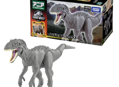 Load image into Gallery viewer, Takara Tomy ANIA Animal Jurassic World Indominus Rex Figure with Battle Card
