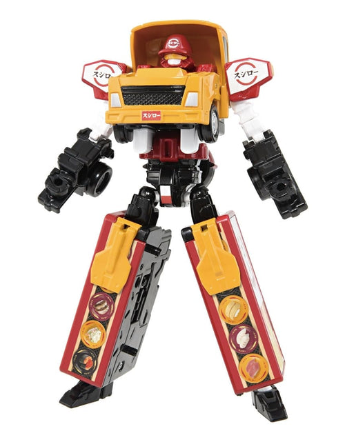 Load image into Gallery viewer, Takara Tomy Tomica Joblabor JB12 Foodblabor Sushiro Ad Transforming Truck
