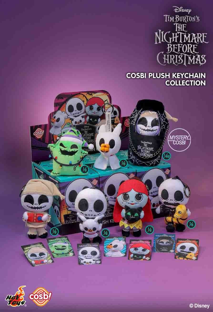 Hot Toys The Nightmare Before Christmas Cosbi Plush Keychain Collection Full set