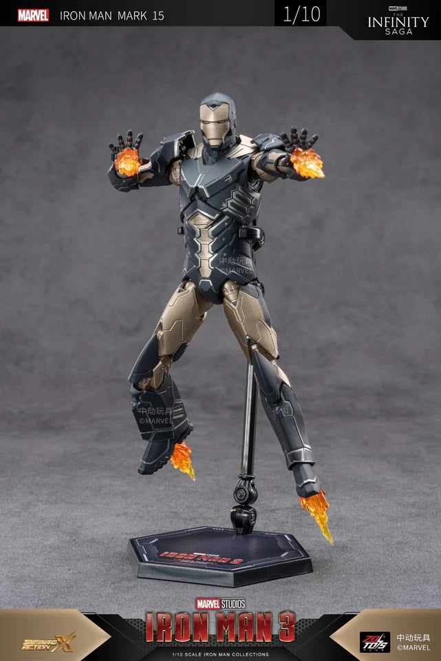 ZD Toys Marvel Avengers 1/10 Iron Man MK15 Action Figure Set