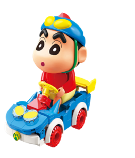 Qman Keeppley Building Blocks #K20618 - Crayon Shinchan Shinchan's super car