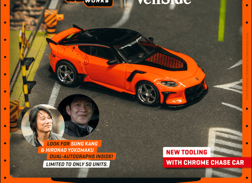 Load image into Gallery viewer, Tarmac Works 1/64 Nissan VeilSide FFZ400 Fairlady Z Orange with Card
