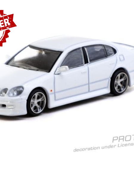 (Pre-order) Tarmac Works 1/64 VERTEX Toyota Aristo JZS161 White Diecast Car