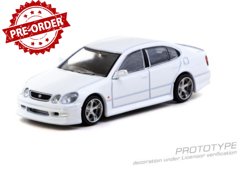 Load image into Gallery viewer, (Pre-order) Tarmac Works 1/64 VERTEX Toyota Aristo JZS161 White Diecast Car

