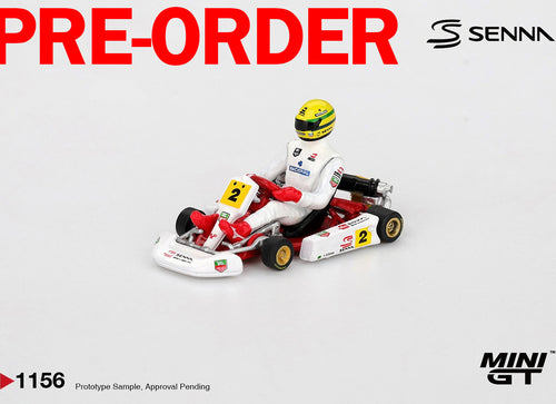 Load image into Gallery viewer, (Pre-order) MINI GT #1156 Senna Kart #2 Ayrton da Silva 1993 Masters of Paris
