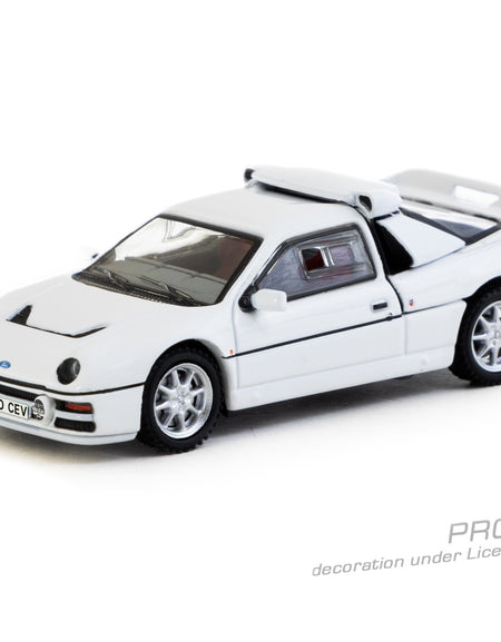 Tarmac Works 1/64 Ford RS200 White Diecast Model Car