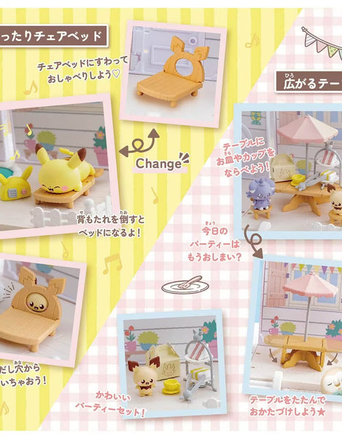 Load image into Gallery viewer, Takara Tomy 	Pokemon PokePeace Let`s Party Garden with figures set

