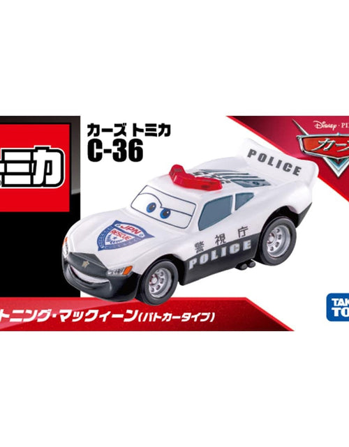Load image into Gallery viewer, Takara Tomy Disney Tomica C-36 Lightning McQueen (Police Type) Diecast Car
