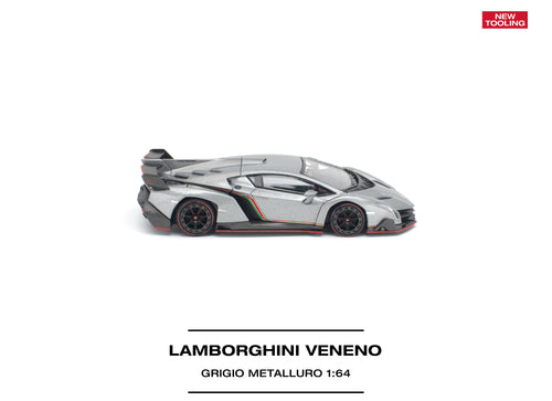 Load image into Gallery viewer, (Pre-order) POP RACE Lamborghini Veneno Grigio Metalluro New Tooling #PR640531
