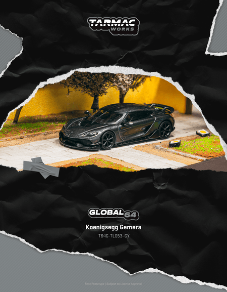 Tarmac Works 1/64 Koenigsegg Gemera  Grey Diecast Model Car
