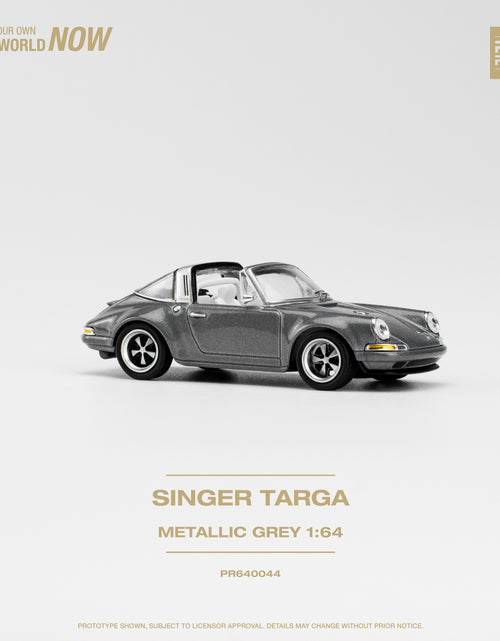 Load image into Gallery viewer, POPRACE 1/64 SINGER TARGA METALLIC GREY Diecaset Model Car
