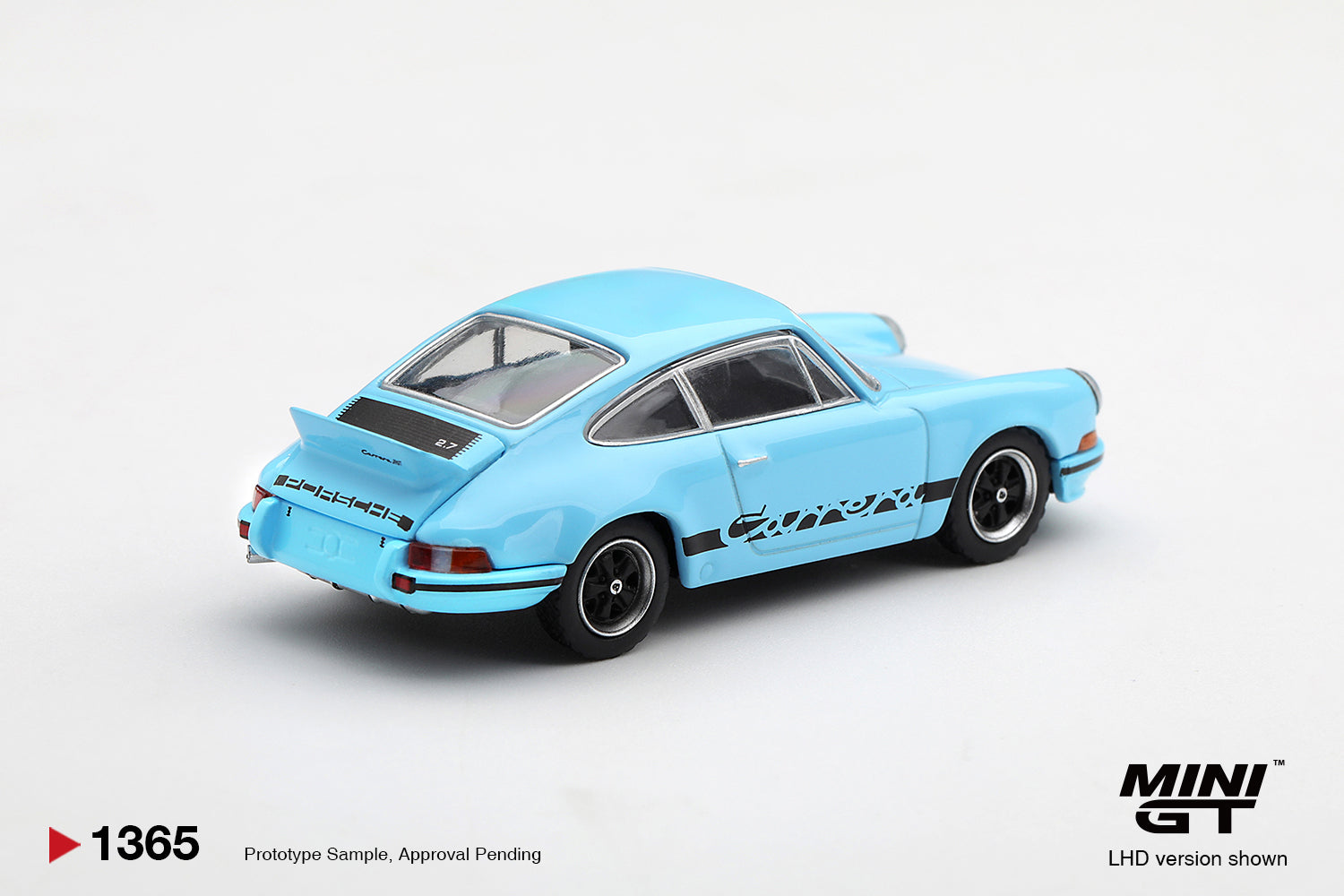 (Pre-order) Mini GT #1365 Porsche 911 Carrera RS 2.7 Gulf Blue Black Livery RHD
