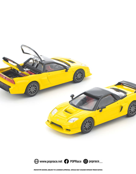 (Pre-order) POPRACE 1/64 HONDA NSX-R YELLOW Diecast Model Car