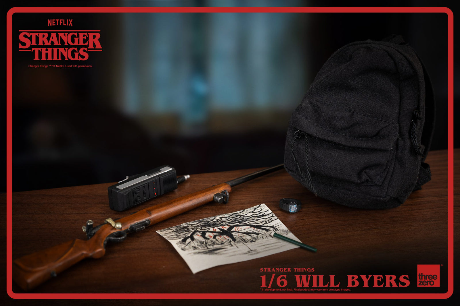 Threezero Stranger Things 1/6 Will Byers Action Figure Set with accessories