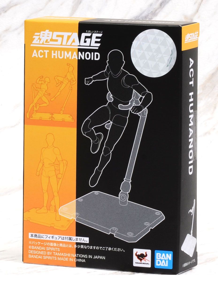 BANDAI Tamashii Soul Stage Act Humanoid for Action Figure Stand Transparent