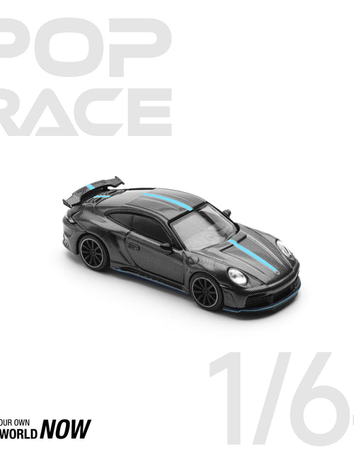 Load image into Gallery viewer, POPRACE 1/64 992 STINGER GTR CARBON EDITION (BLUE LINE) model car
