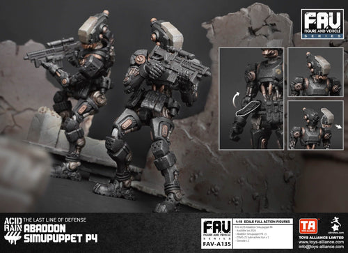 Load image into Gallery viewer, Acid Rain x Toy Alliance FAV-A135 Abaddon Simupuppet P4 Figure Set

