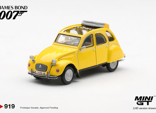 Load image into Gallery viewer, (Pre-order) Mini GT 1/64 #919 007 Citroën 2CV For Your Eyes Only w/Eng Poster
