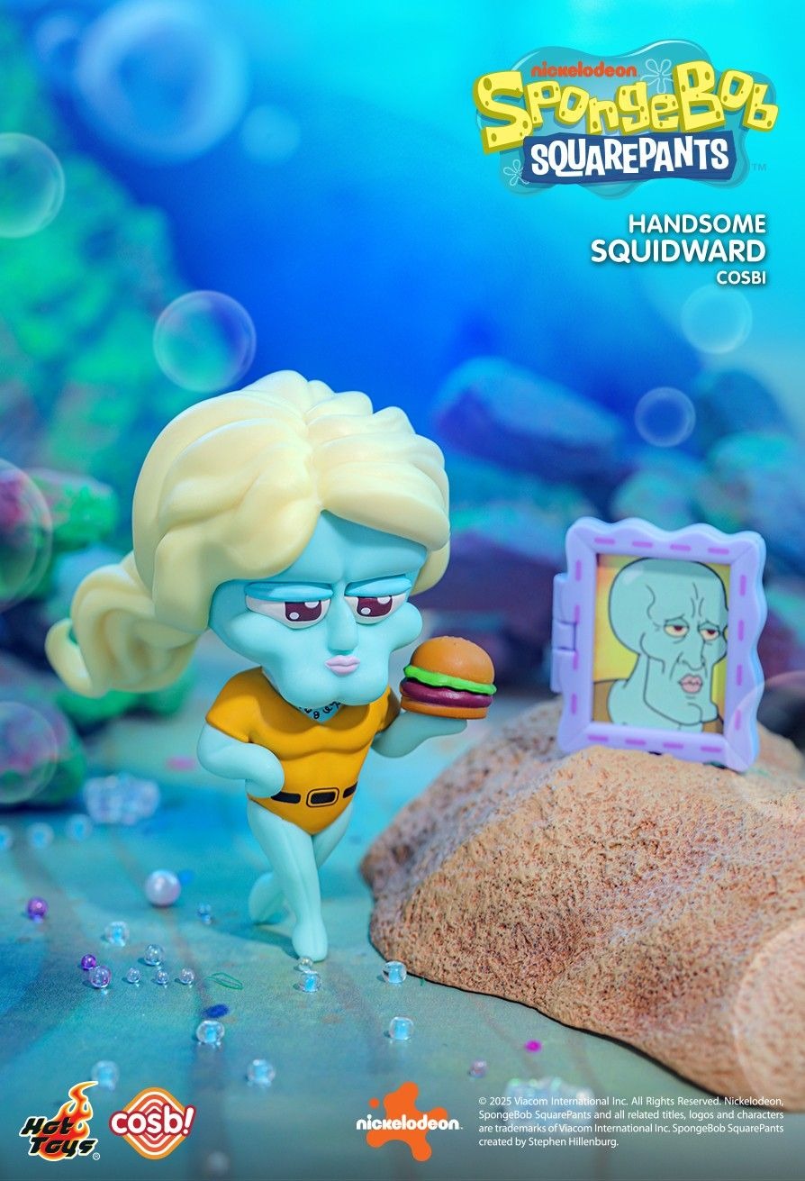 Hot Toys SpongeBob SquarePants Cosbi Bobble-Head Figure Collection (Set of 8)