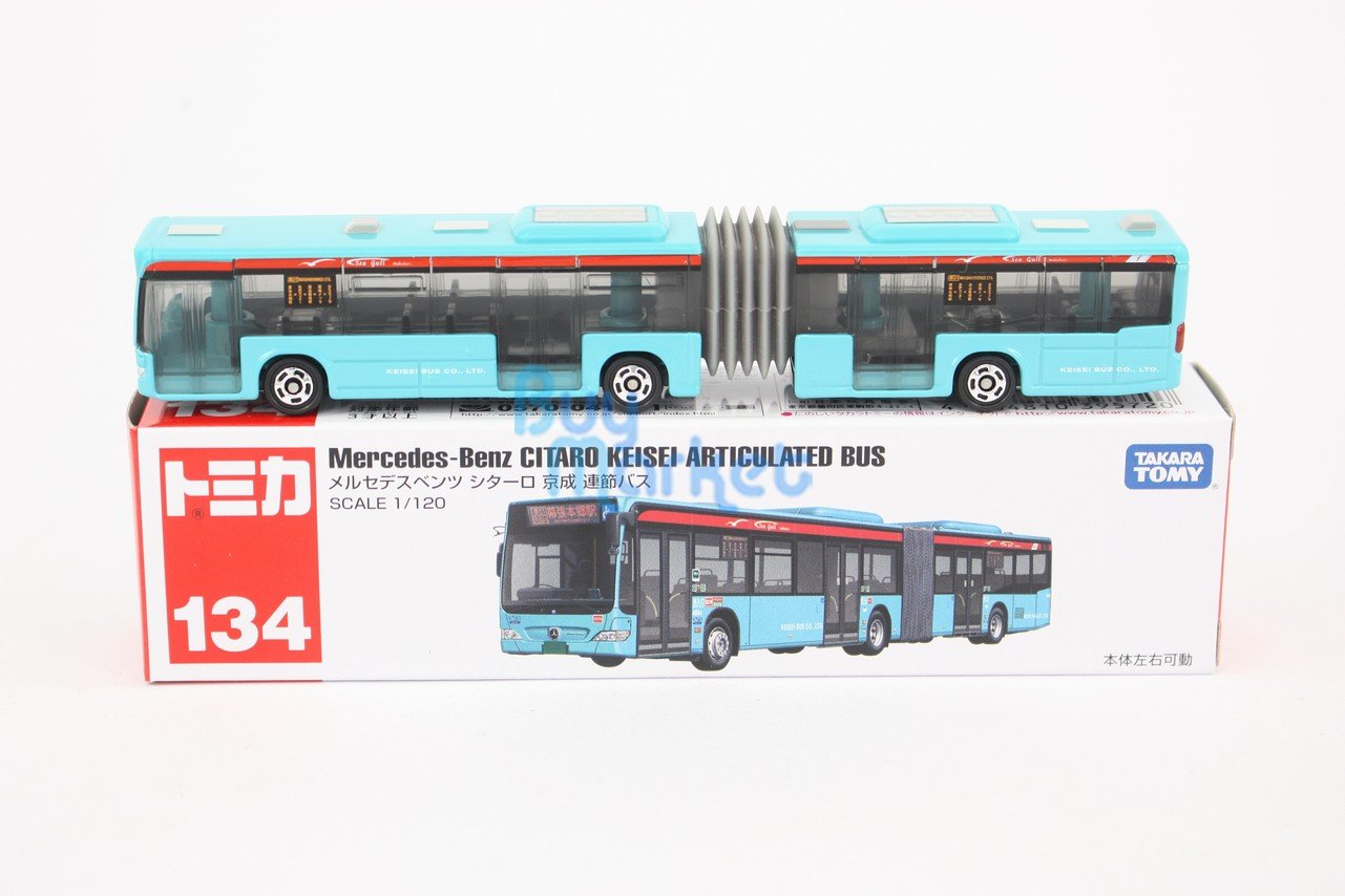 Takara Tomy Tomica #134 Mercedes-Benz CITARO Keisei Articulated Bus Diecast Car