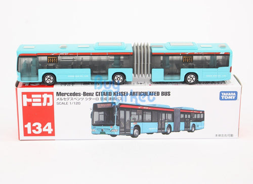 Load image into Gallery viewer, Takara Tomy Tomica #134 Mercedes-Benz CITARO Keisei Articulated Bus Diecast Car
