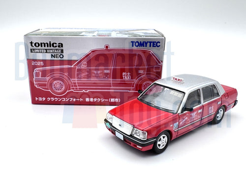 Load image into Gallery viewer, Takara Tomy Tomytec Limited Vintage NEO Toyota Crown Comfort HK Taxi Red
