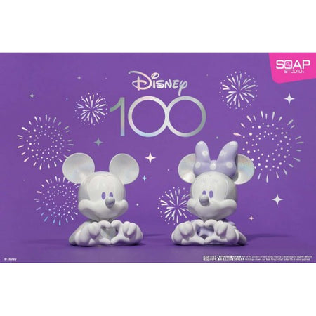 Soap Studio Disney 100th Anniversary Mickey and Minnie Heart Mini PVC Busts