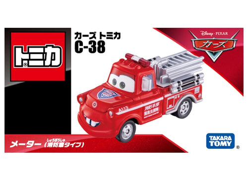 Load image into Gallery viewer, Takara Tomy Disney Tomica C-38 Mater (Fire Truck Type) Diecast Model Car
