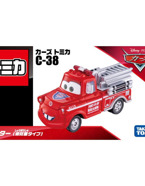 Load image into Gallery viewer, Takara Tomy Disney Tomica C-38 Mater (Fire Truck Type) Diecast Model Car
