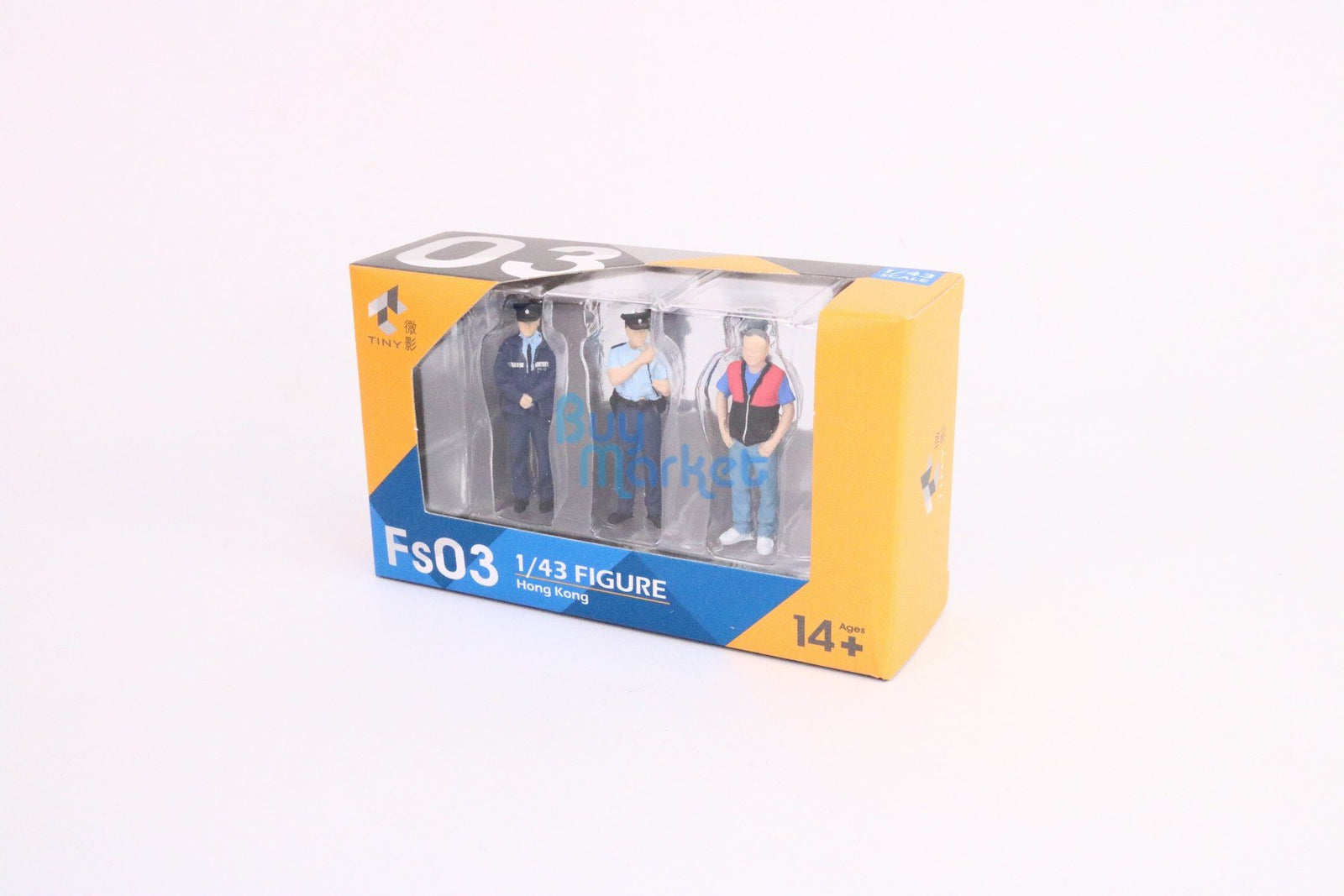 TINY City HK Scale 1/43 Figure Set 03 Policemen & Driver Mini Model Figure