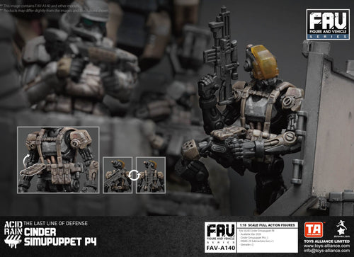 Load image into Gallery viewer, Acid Rain x Toy Alliance FAV-A140 Cinder Simupuppet P4 Action Figure Set
