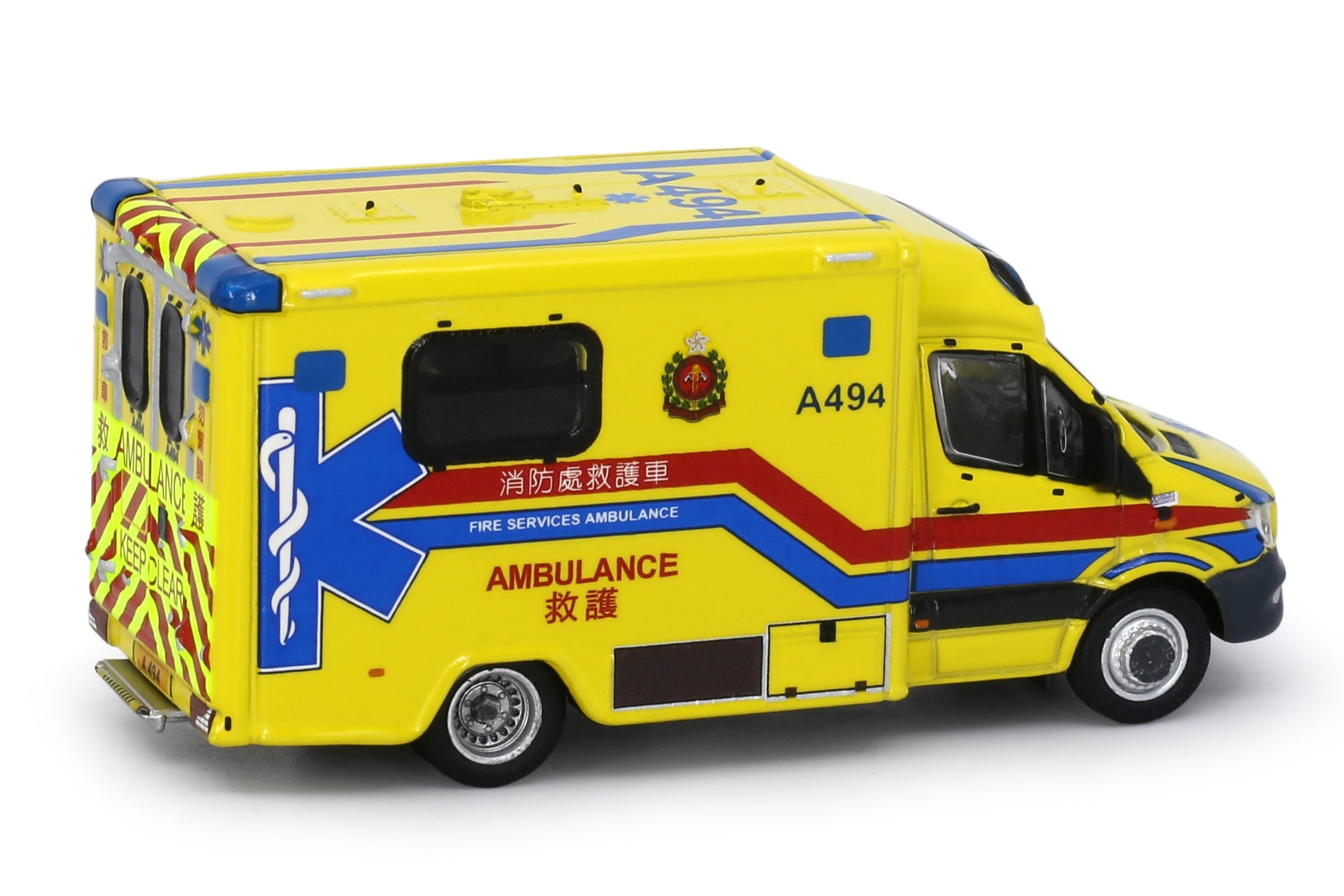 Tiny City Die-cast Model Car - MERCEDES-BENZ Sprinter FL HKFSD Ambulance (A294)
