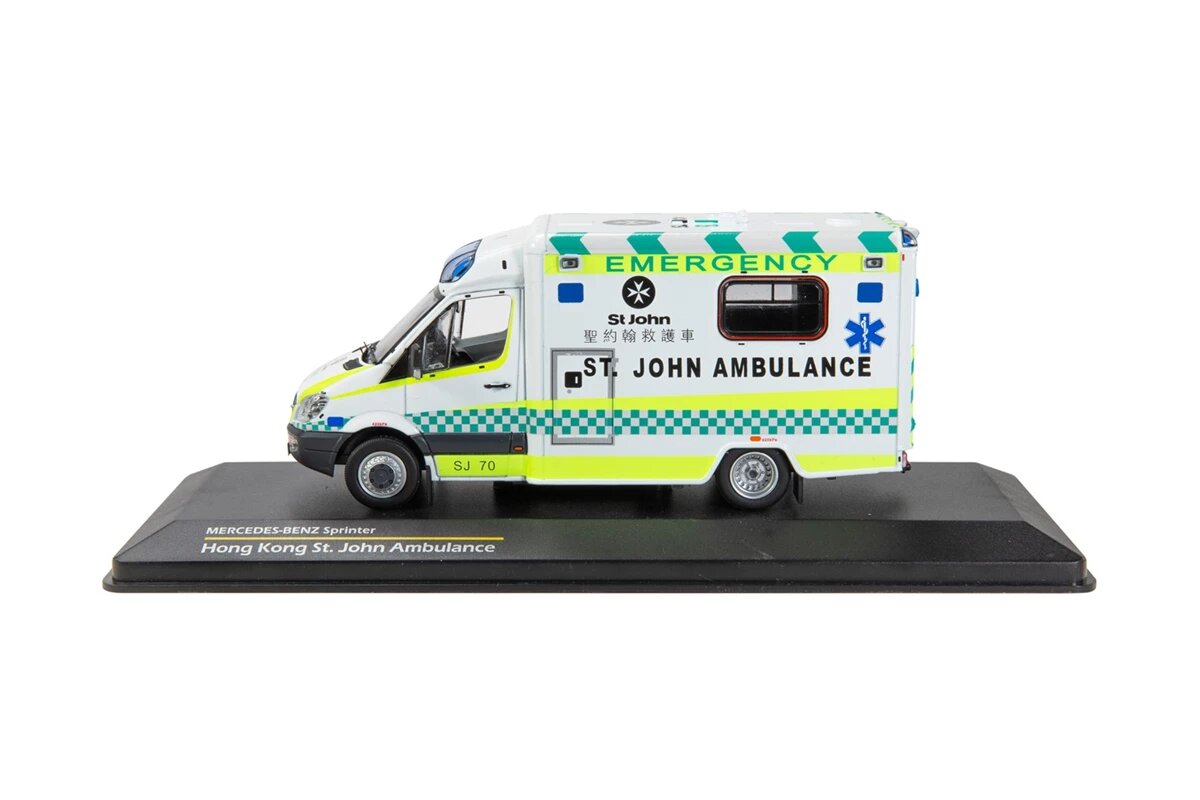 Tiny City Hobby 1/43 Mercedes-Benz Sprinter St. John Ambulance (SJ70) Model Car
