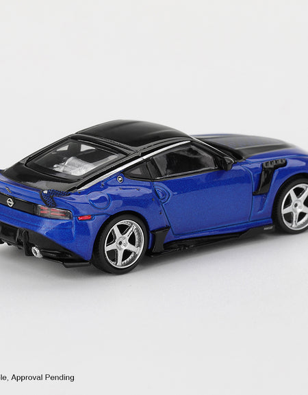 MINI GT #1167 Nissan Z VeilSide FFZ400 Seiran Blue RHD Model Car