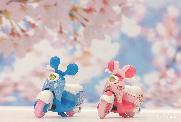 Takara Tomy Tomica Disney Motors Mickey Mouse Motorcycle Sakura Cherry Blossom
