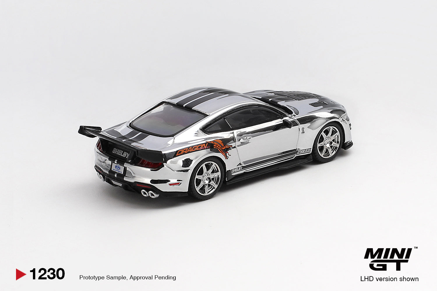 (Pre-order) Mini GT #1230 Shelby GT500 Dragon Snake Concept Chrome Silver