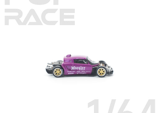 Load image into Gallery viewer, (Pre-order) POPRACE 1/64 PANDEM LOTUS ELISE PURPLE Model Car #PR640448
