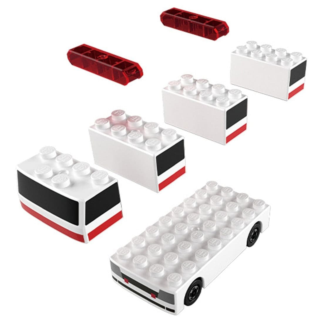 Takara Tomy Tomica Plarail Blocks Ambulance set