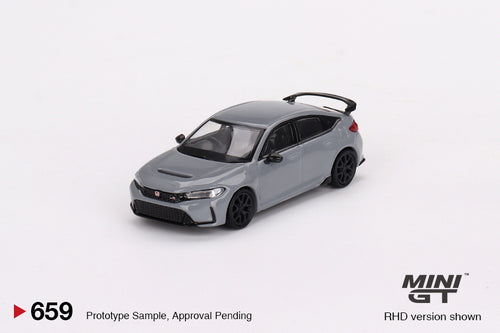 Load image into Gallery viewer, Mini GT #659 Honda Civic Type R Sonic Gray Pearl 2023 RHD Model Car
