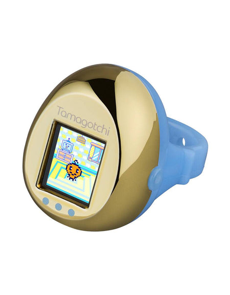 (Pre-order) Bandai Tamagotchi ring - Blue & Metallic Gold Digital Pet Toy