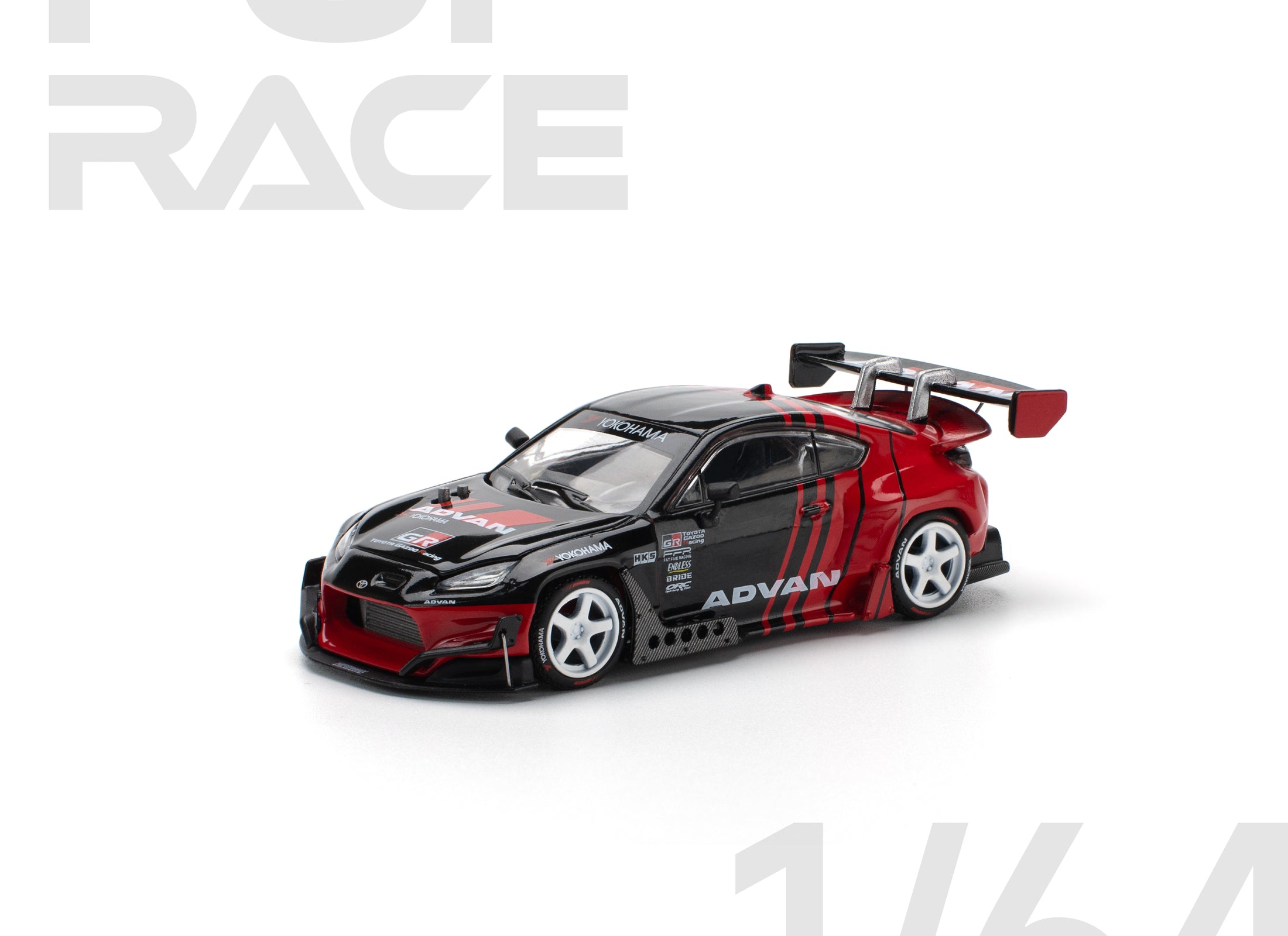 POPRACE 1/64 PANDEM GR86 - ADVAN Diecast Model Car