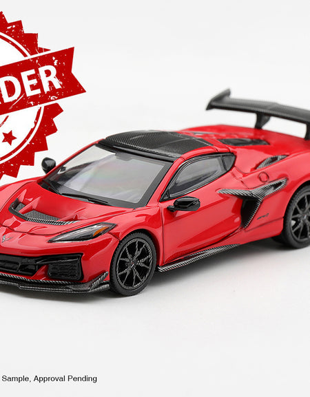 (Pre-order) Mini GT #1420 Chevrolet Corvette ZR1 Torch Red LHD Diecast Model Car